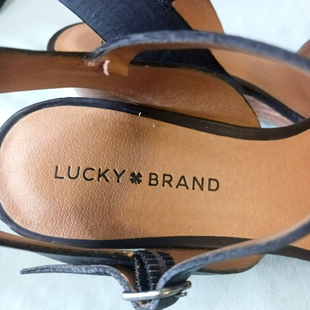 Lucky Brand Wedge Sandals - Picture 8 of 12